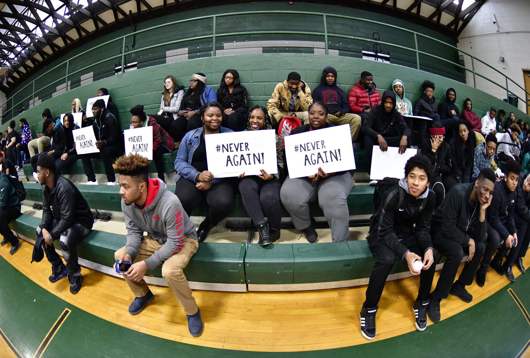 Madison High School students walk out